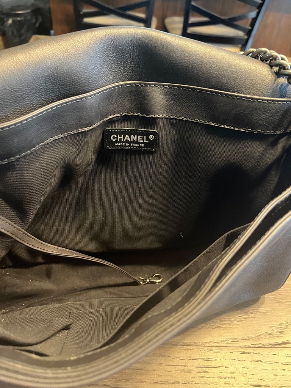 Chanel XL Reverso Boy Bag Black Excellent!! - Picture 7 of 9